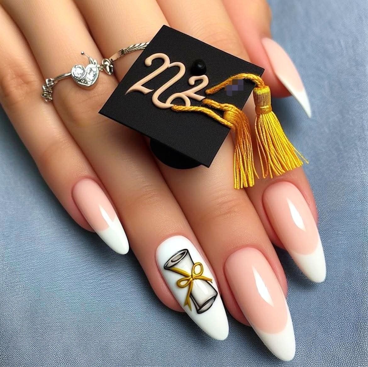 Graduation Nails Ideas 2026:Elegant,Trending and Photo-Ready Manicure Inspiration